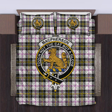 MacPherson Dress Modern Tartan Quilt Bed Set with Family Crest