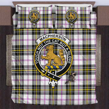 MacPherson Dress Modern Tartan Bedding Set with Family Crest