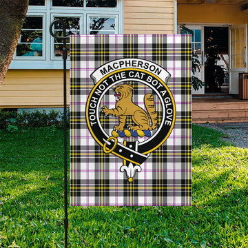 MacPherson Dress Modern Tartan Flag with Family Crest