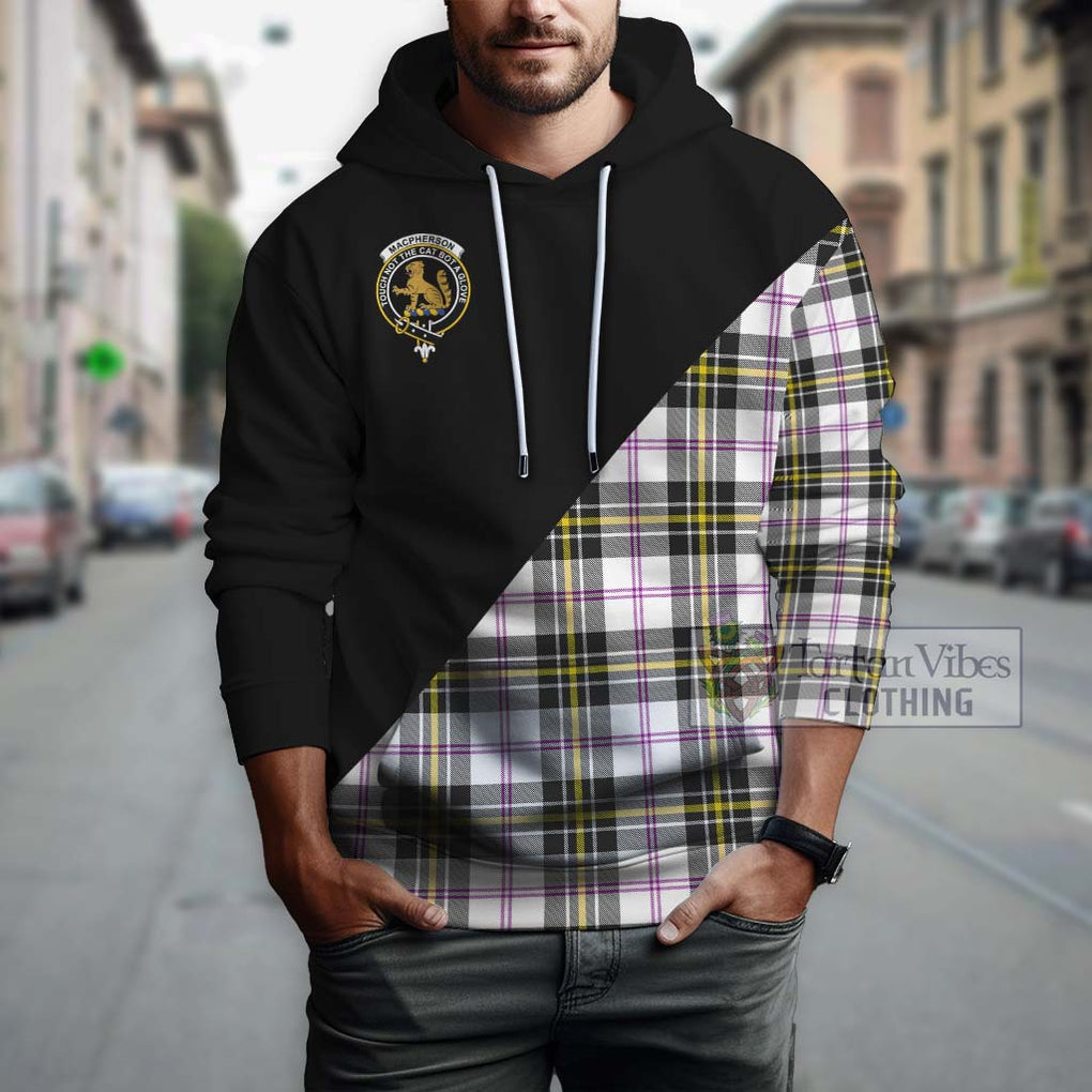 MacPherson Dress Modern Tartan Hoodie with Family Crest and Military Logo Style - Tartanvibesclothing Shop