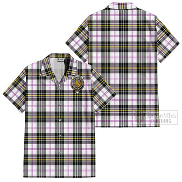 MacPherson Dress Modern Tartan Cotton Hawaiian Shirt with Family Crest