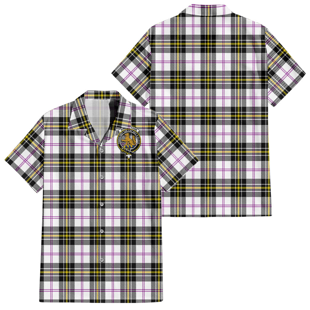 macpherson-dress-modern-tartan-short-sleeve-button-down-shirt-with-family-crest