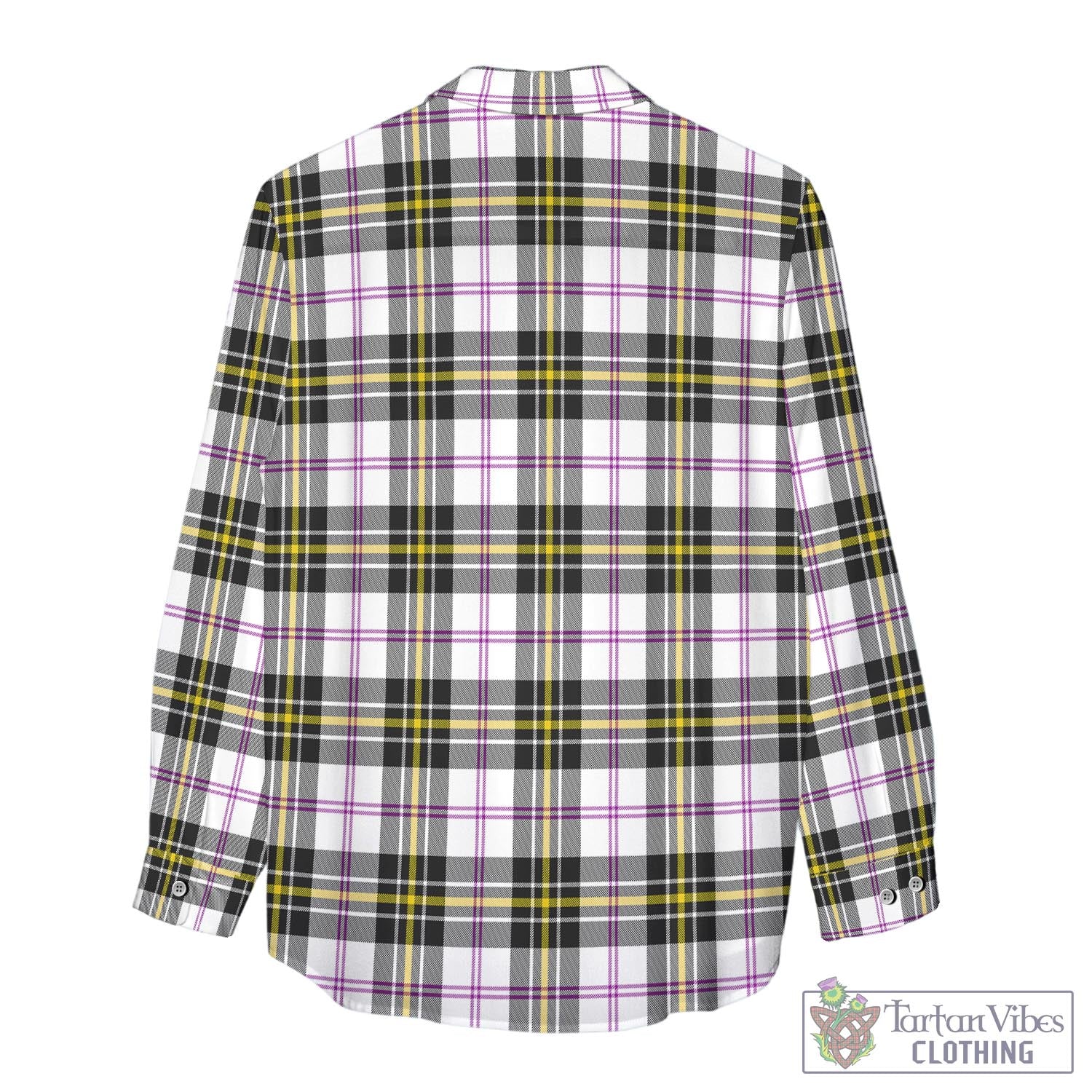 Tartan Vibes Clothing MacPherson Dress Modern Tartan Womens Casual Shirt with Family Crest