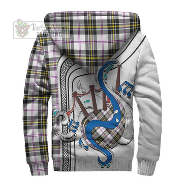 MacPherson Dress Modern Tartan Sherpa Hoodie with Epic Bagpipe Style