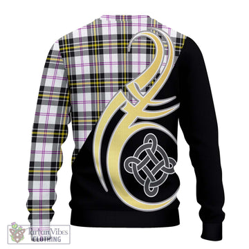 MacPherson Dress Modern Tartan Ugly Sweater with Family Crest and Celtic Symbol Style