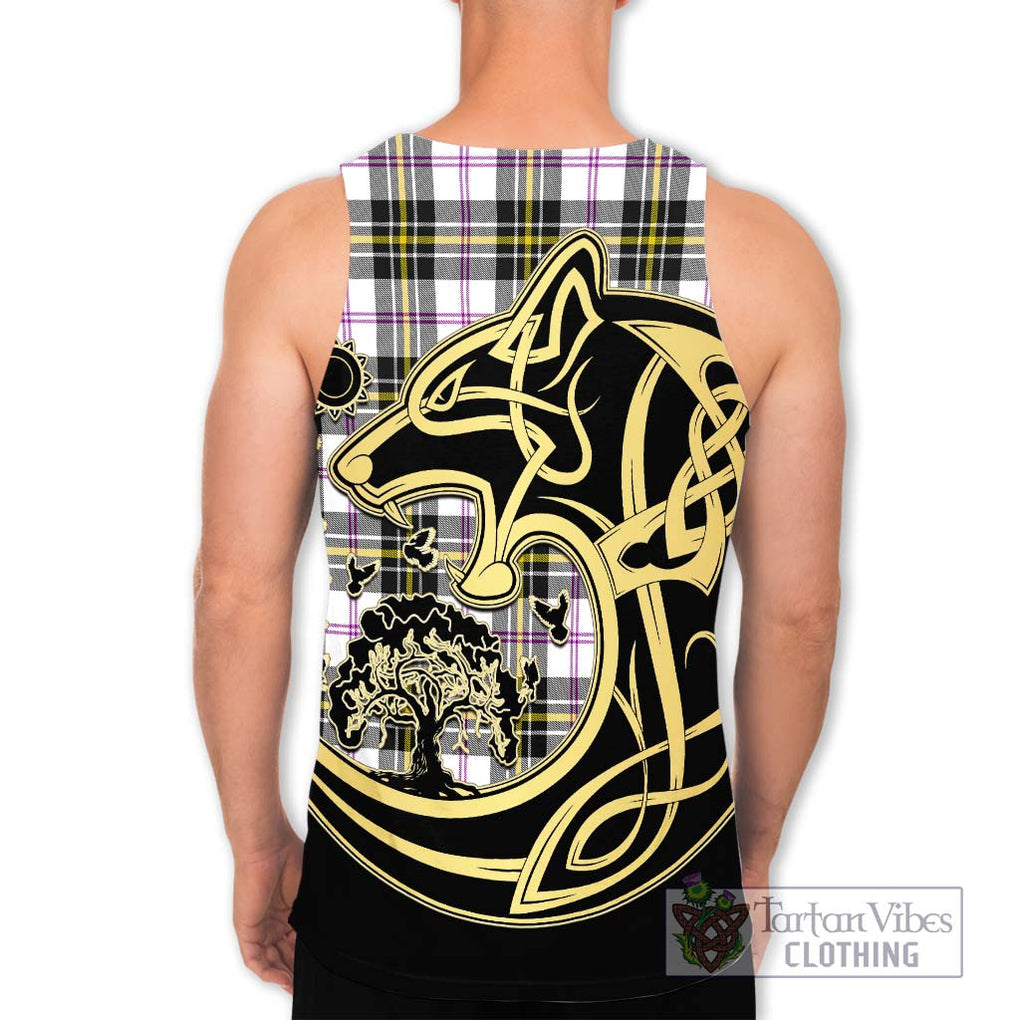 MacPherson Dress Modern Tartan Men's Tank Top with Family Crest Celtic Wolf Style - Tartan Vibes Clothing