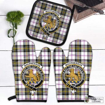 MacPherson Dress Modern Tartan Combo Oven Mitt & Pot-Holder with Family Crest