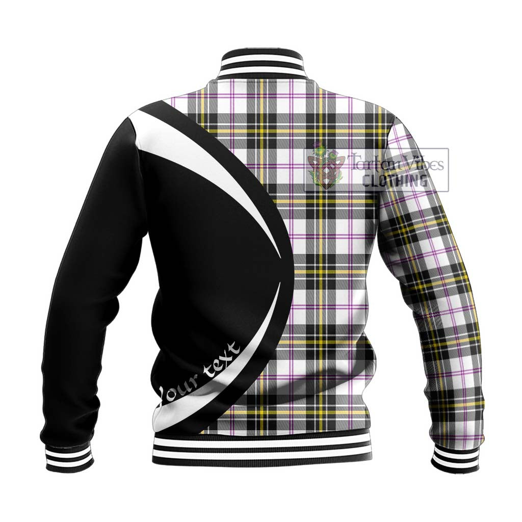 MacPherson Dress Modern Tartan Baseball Jacket with Family Crest Circle Style - Tartan Vibes Clothing