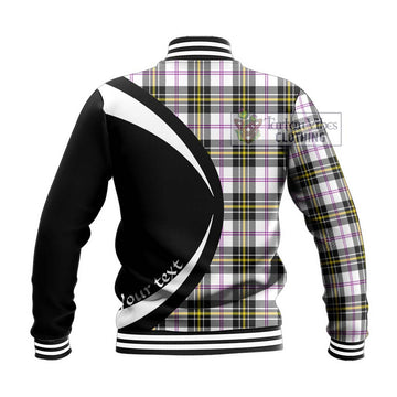 MacPherson Dress Modern Tartan Baseball Jacket with Family Crest Circle Style