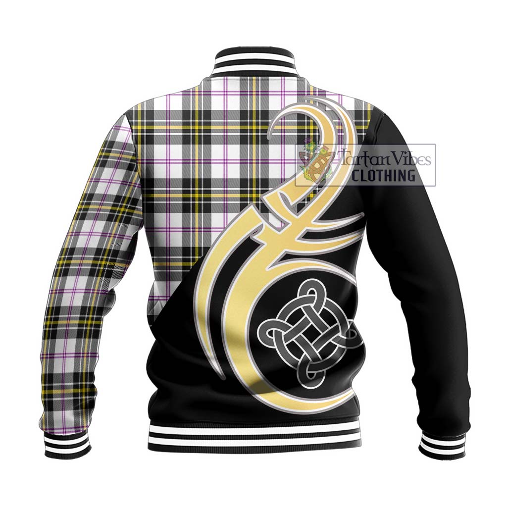 MacPherson Dress Modern Tartan Baseball Jacket with Family Crest and Celtic Symbol Style - Tartan Vibes Clothing