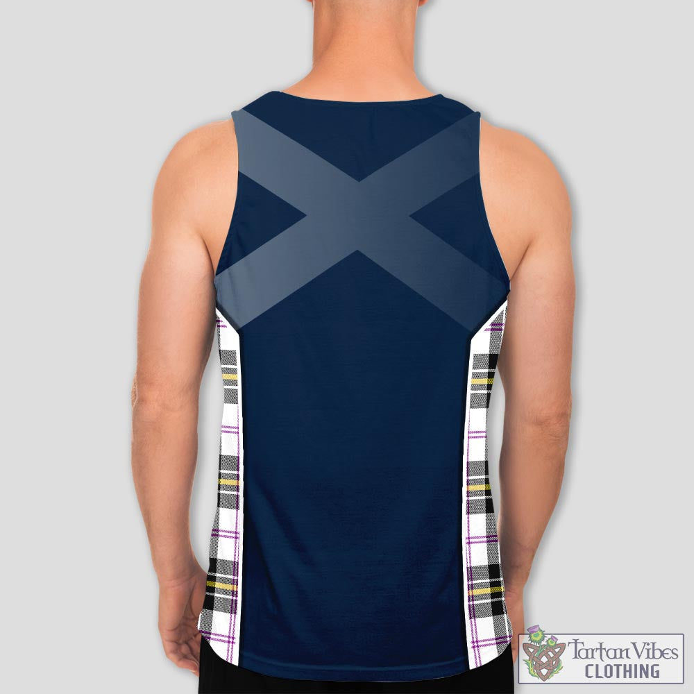 Tartan Vibes Clothing MacPherson Dress Modern Tartan Men's Tanks Top with Family Crest and Scottish Thistle Vibes Sport Style