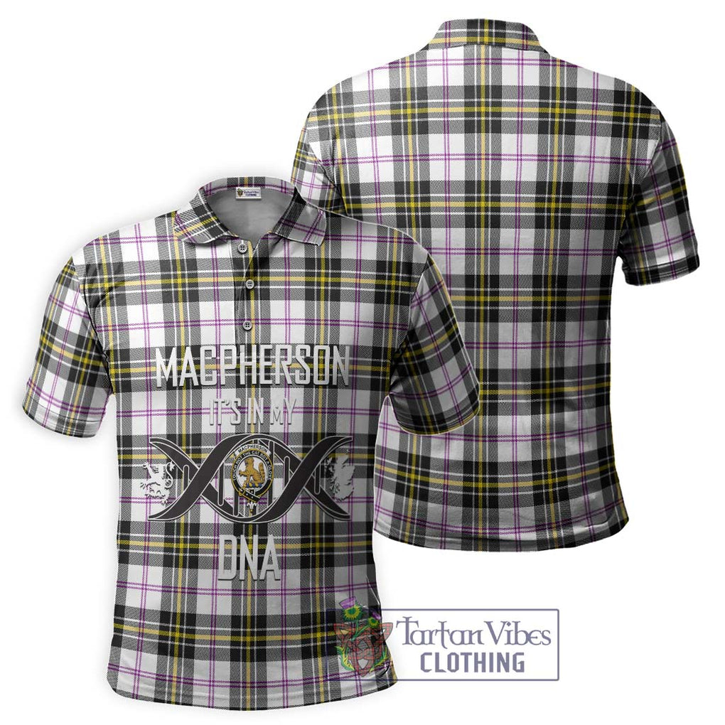 MacPherson Dress Modern Tartan Polo Shirt with Family Crest DNA In Me Style - Tartanvibesclothing Shop