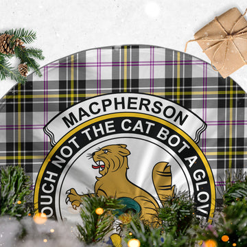 MacPherson Dress Modern Tartan Christmas Tree Skirt with Family Crest