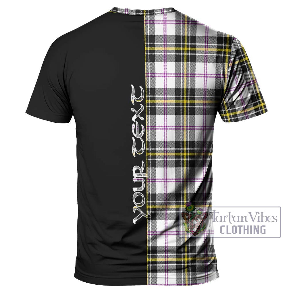 MacPherson Dress Modern Tartan T-Shirt with Family Crest and Half Of Me Style - Tartanvibesclothing Shop