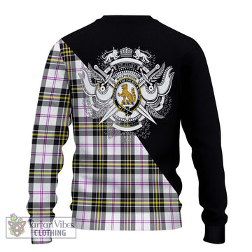 MacPherson Dress Modern Tartan Ugly Sweater with Family Crest and Military Logo Style