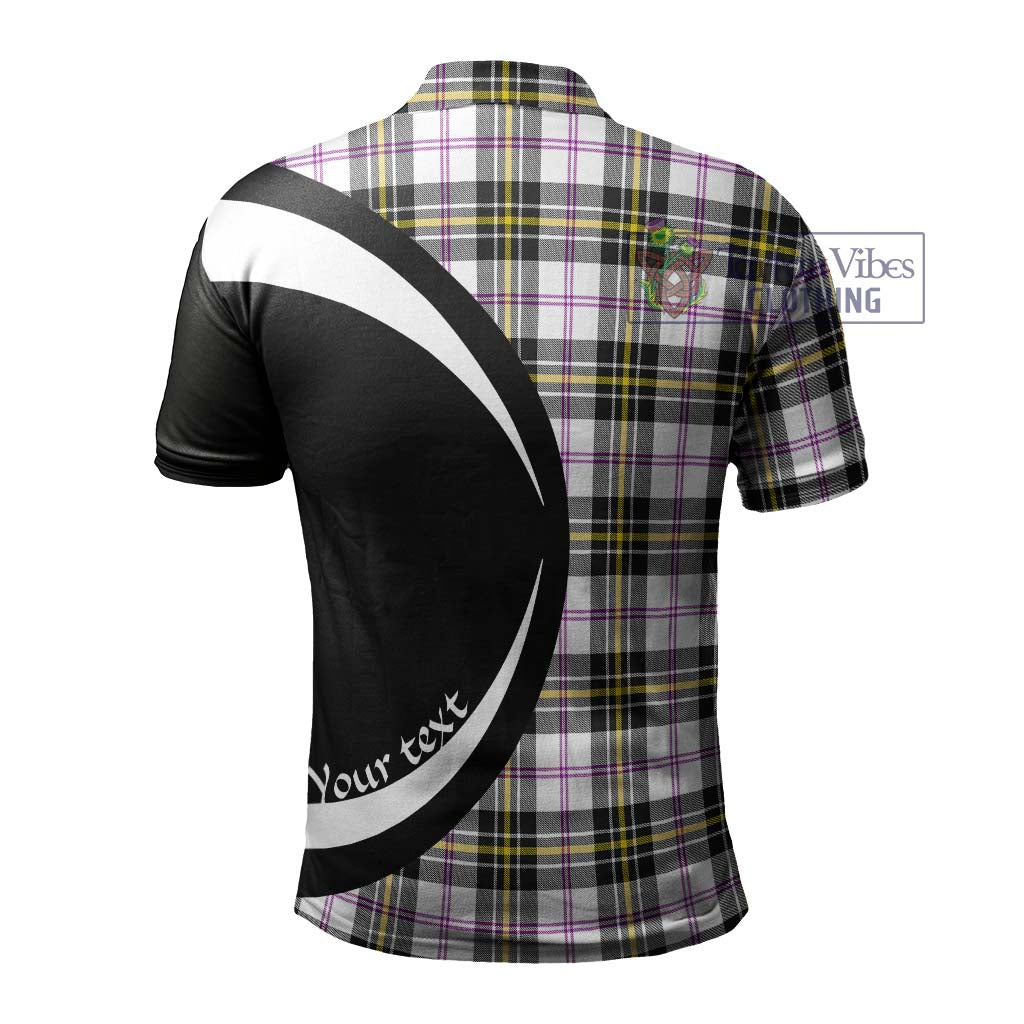 MacPherson Dress Modern Tartan Men's Polo Shirt with Family Crest Circle Style - Tartan Vibes Clothing