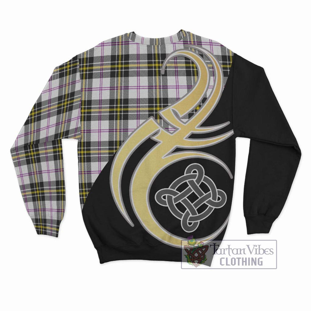 MacPherson Dress Modern Tartan Sweatshirt with Family Crest and Celtic Symbol Style - Tartan Vibes Clothing