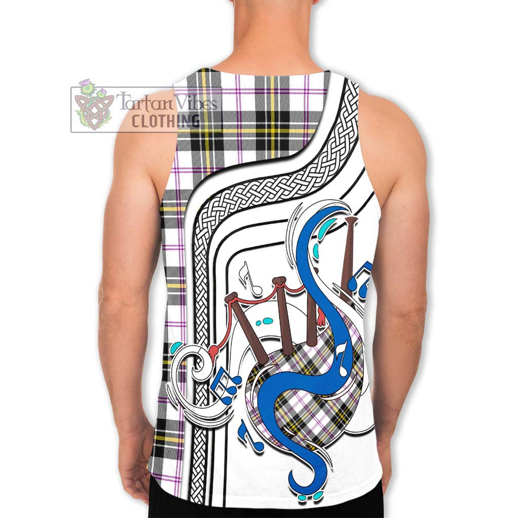 MacPherson Dress Modern Tartan Men's Tank Top with Epic Bagpipe Style - Tartanvibesclothing Shop