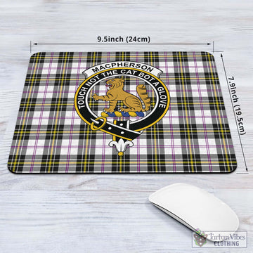 MacPherson Dress Modern Tartan Mouse Pad with Family Crest