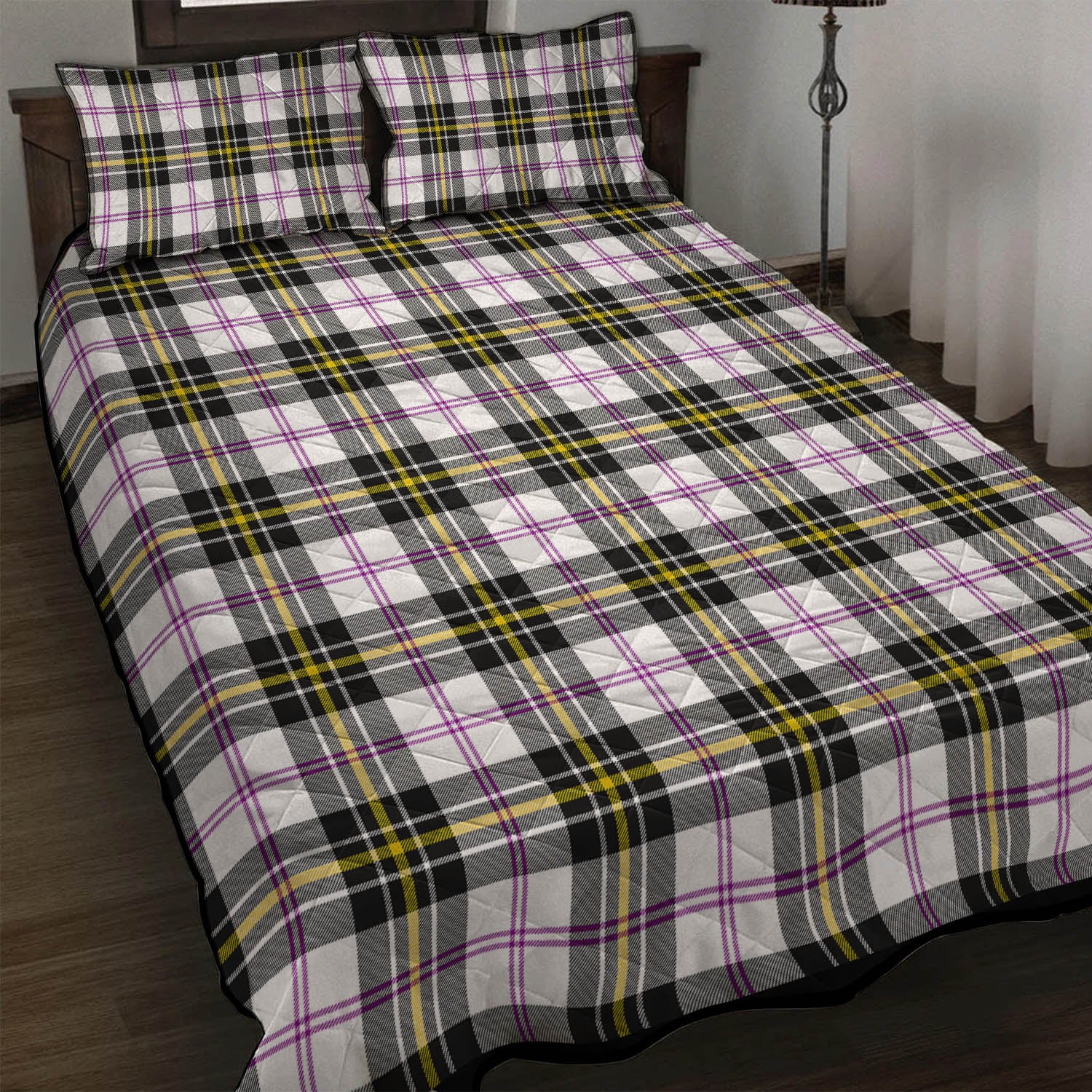 MacPherson Dress Modern Tartan Quilt Bed Set - Tartan Vibes Clothing