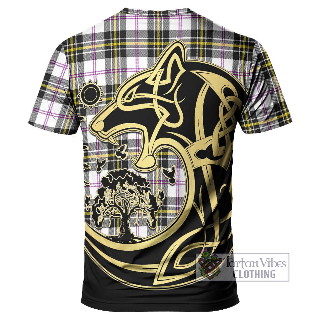 MacPherson Dress Modern Tartan T-Shirt with Family Crest Celtic Wolf Style - Tartan Vibes Clothing