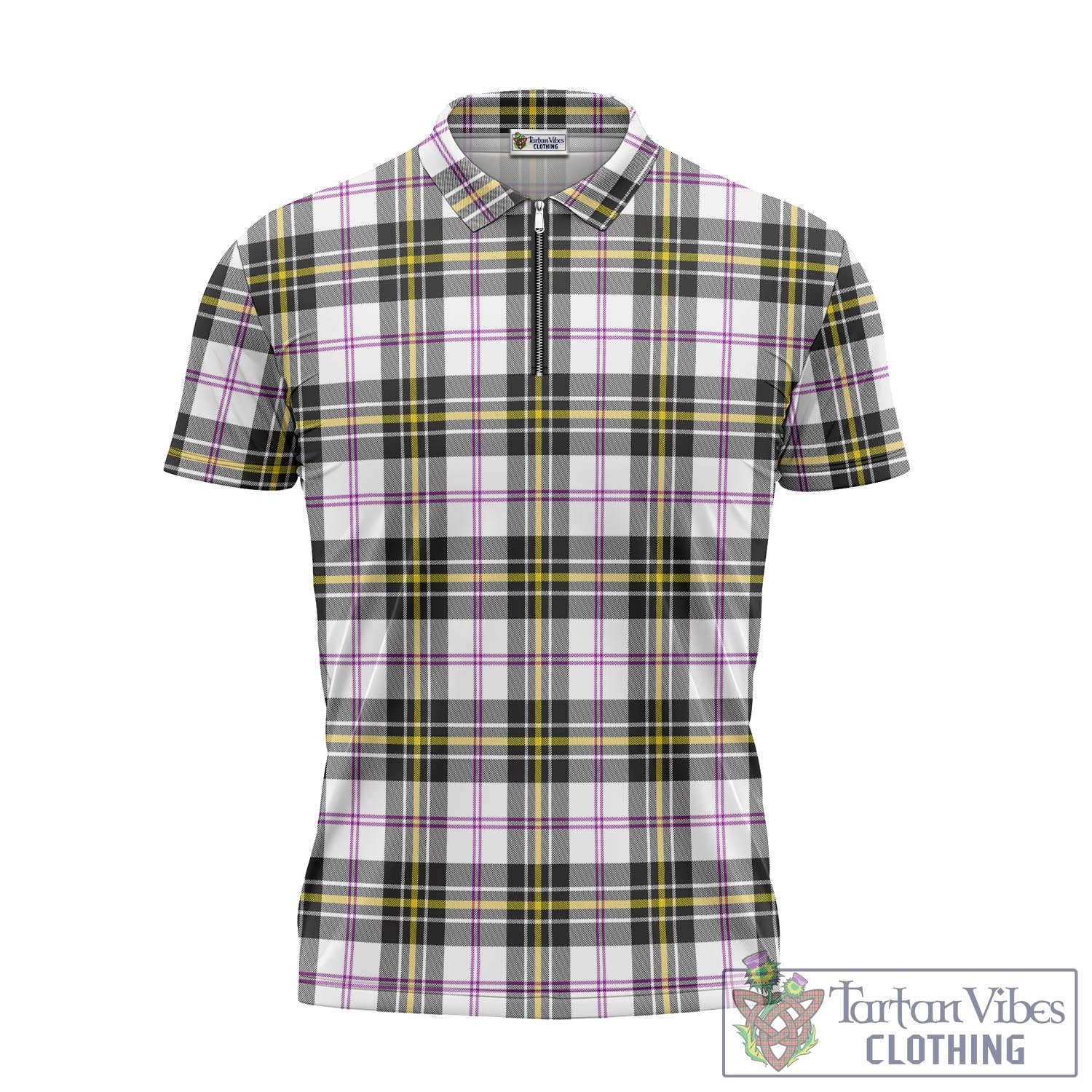 Tartan Vibes Clothing MacPherson Dress Modern Tartan Zipper Polo Shirt