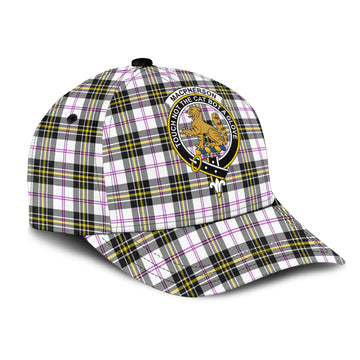 MacPherson Dress Modern Tartan Classic Cap with Family Crest