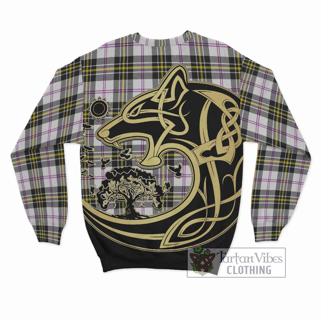 MacPherson Dress Modern Tartan Sweatshirt with Family Crest Celtic Wolf Style - Tartan Vibes Clothing