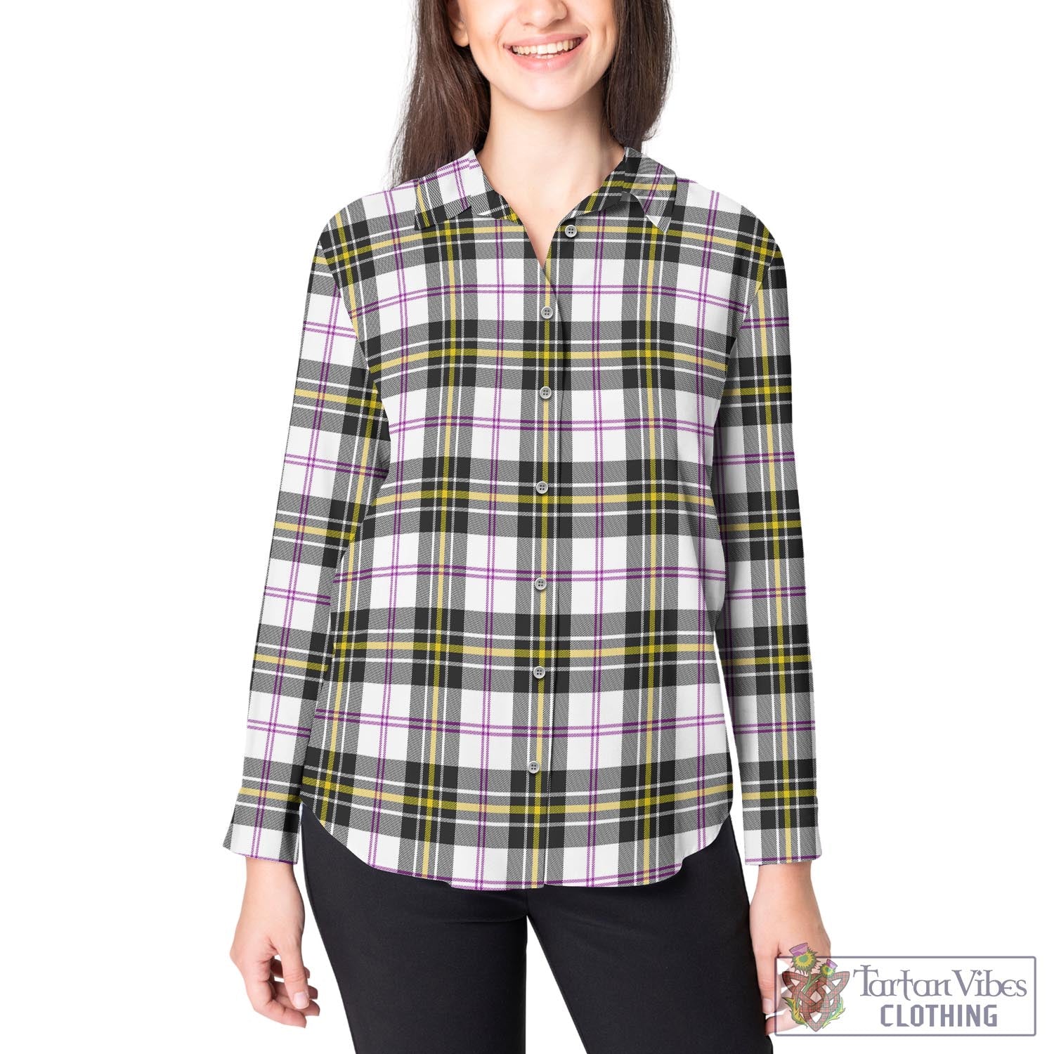 MacPherson Dress Modern Tartan Womens Casual Shirt