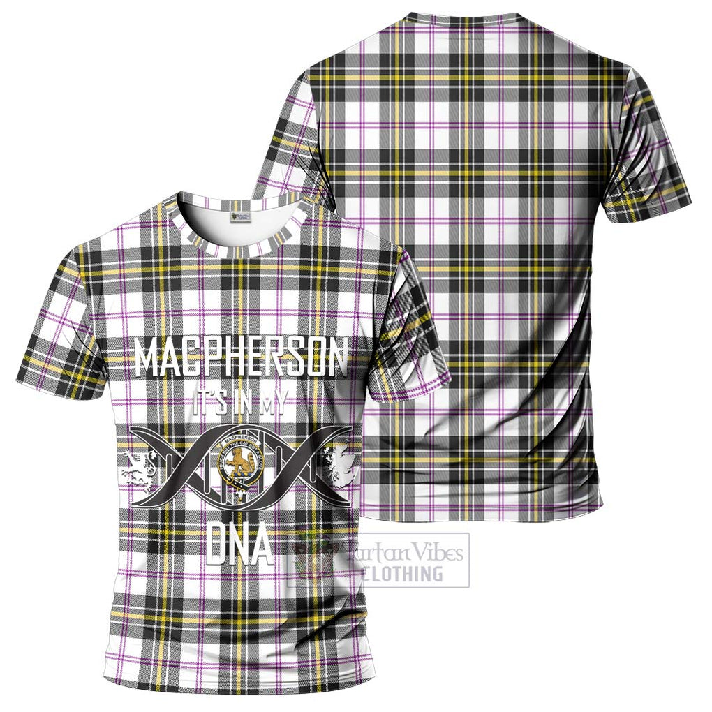 MacPherson Dress Modern Tartan T-Shirt with Family Crest DNA In Me Style - Tartan Vibes Clothing