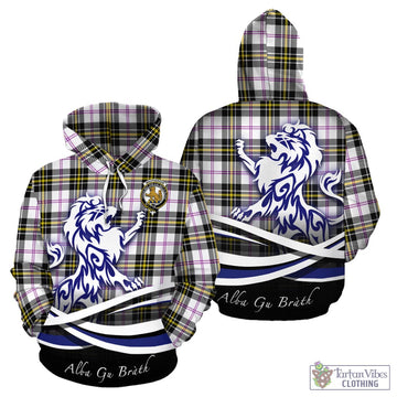 MacPherson Dress Modern Tartan Hoodie with Alba Gu Brath Regal Lion Emblem