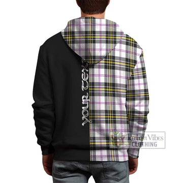 MacPherson Dress Modern Tartan Hoodie with Family Crest and Half Of Me Style