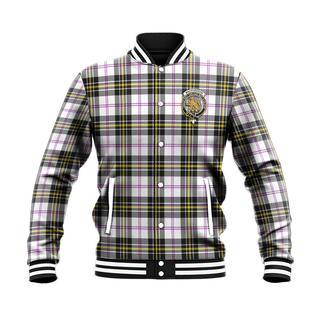 MacPherson Dress Modern Tartan Baseball Jacket with Family Crest - Tartan Vibes Clothing