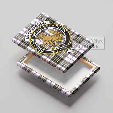 MacPherson Dress Modern Tartan Canvas Print Wall Art with Family Crest