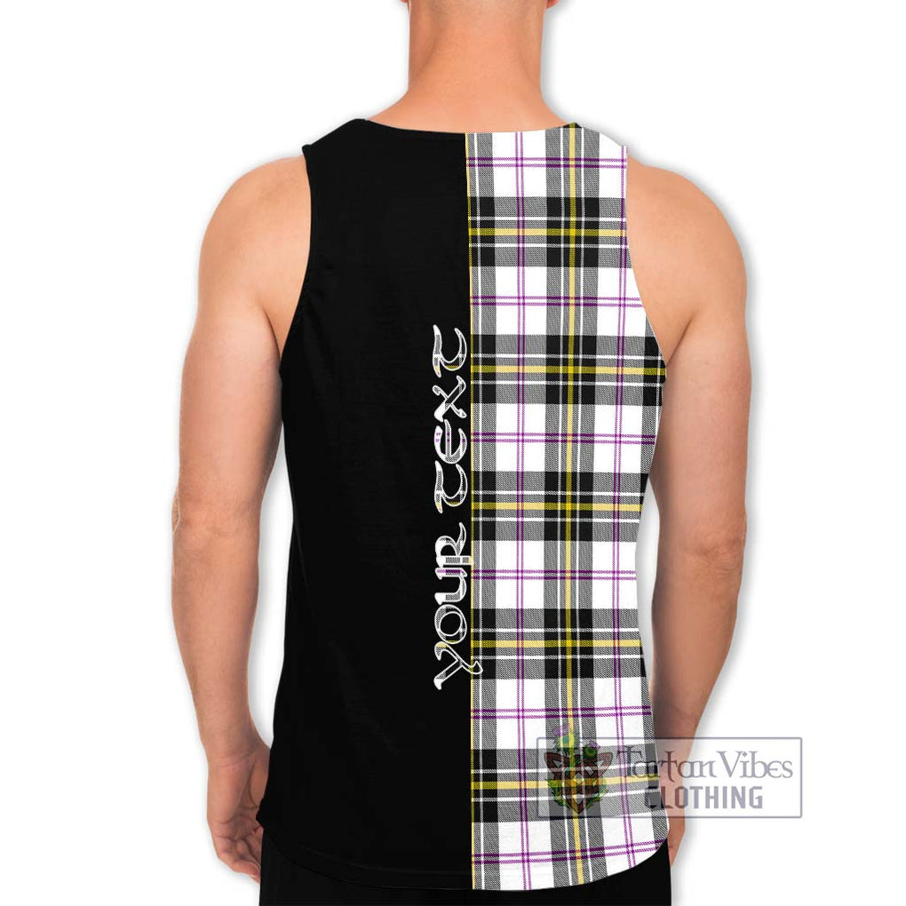 MacPherson Dress Modern Tartan Men's Tank Top with Family Crest and Half Of Me Style - Tartanvibesclothing Shop