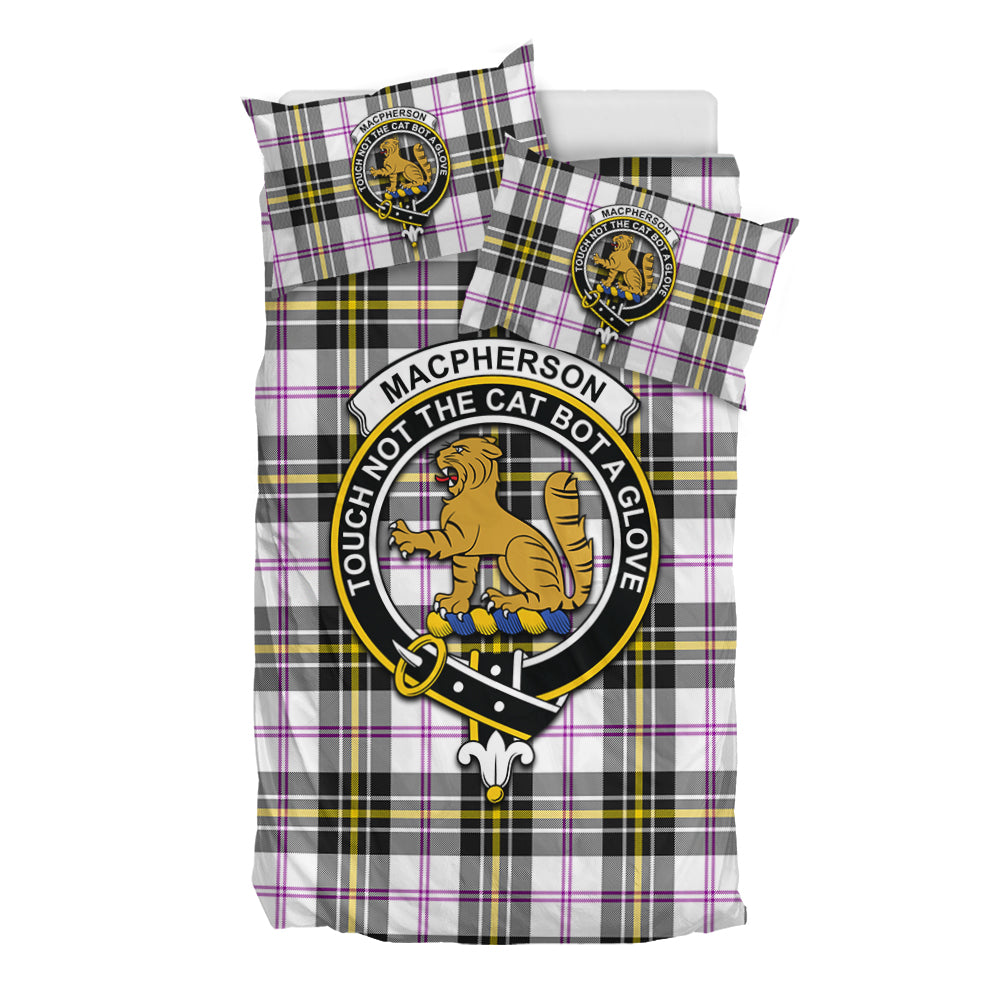 MacPherson Dress Modern Tartan Bedding Set with Family Crest - Tartan Vibes Clothing