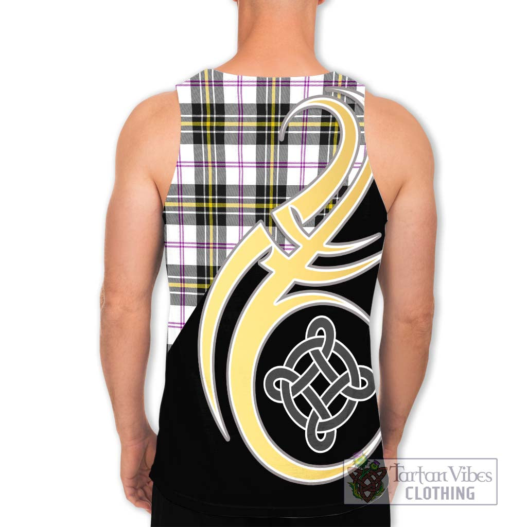 MacPherson Dress Modern Tartan Men's Tank Top with Family Crest and Celtic Symbol Style - Tartan Vibes Clothing