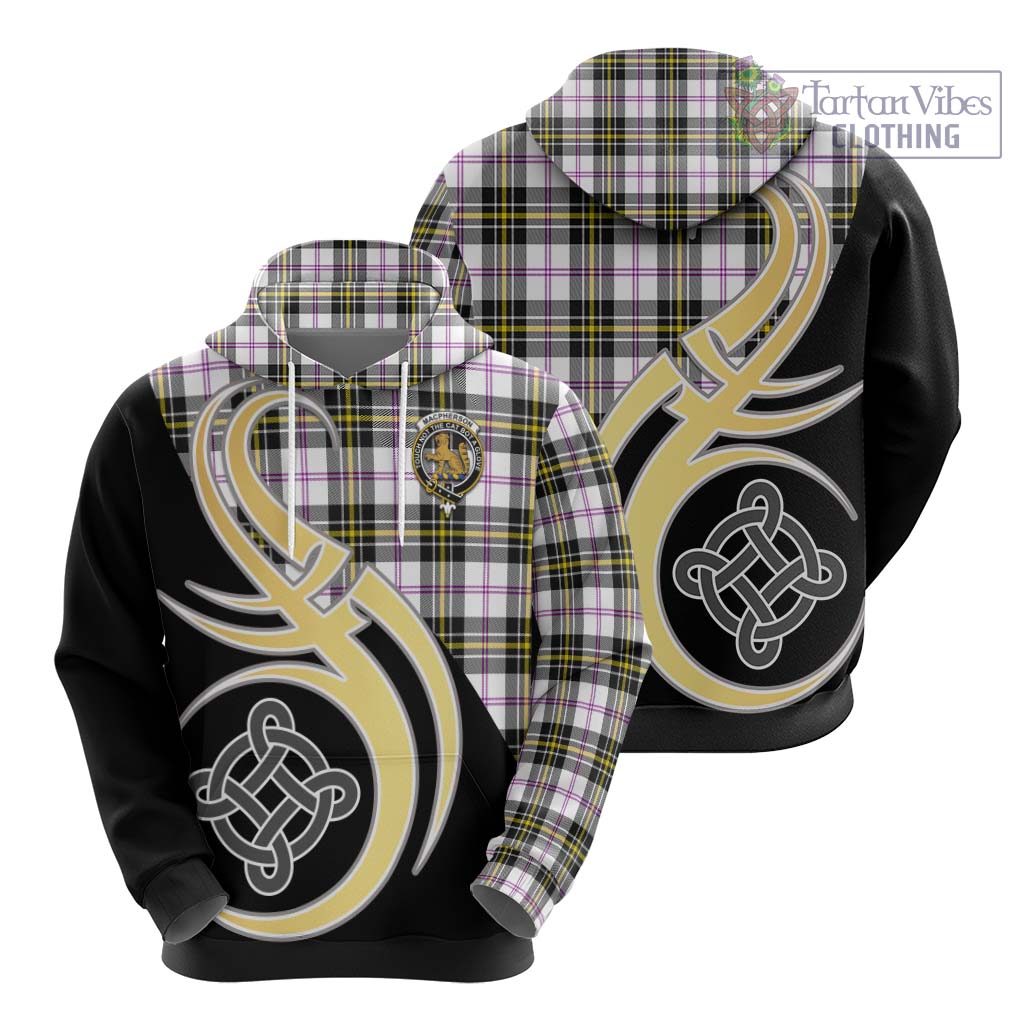 MacPherson Dress Modern Tartan Hoodie with Family Crest and Celtic Symbol Style - Tartan Vibes Clothing