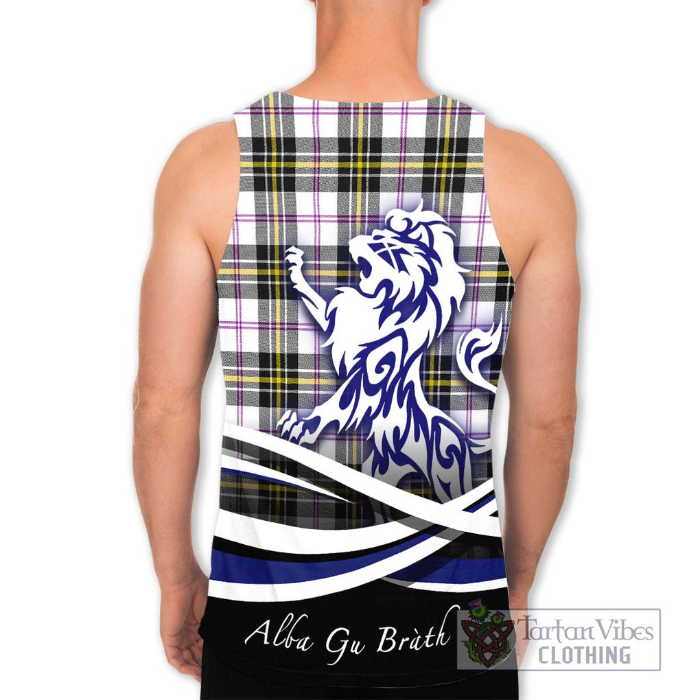 MacPherson Dress Modern Tartan Men's Tank Top with Alba Gu Brath Regal Lion Emblem - Tartanvibesclothing Shop