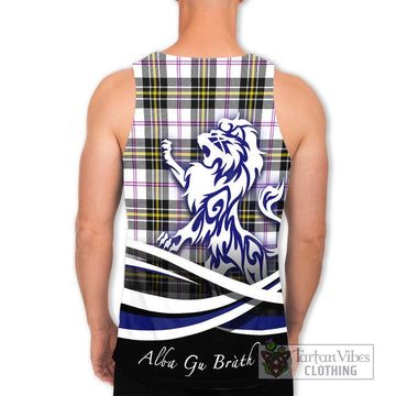 MacPherson Dress Modern Tartan Men's Tank Top with Alba Gu Brath Regal Lion Emblem