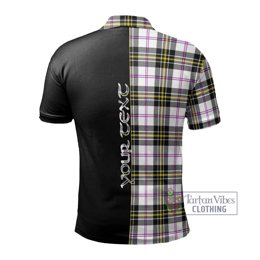 MacPherson Dress Modern Tartan Polo Shirt with Family Crest and Half Of Me Style - Tartanvibesclothing Shop