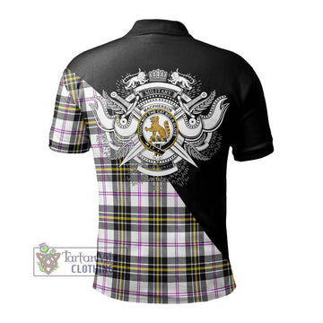 MacPherson Dress Modern Tartan Polo Shirt with Family Crest and Military Logo Style