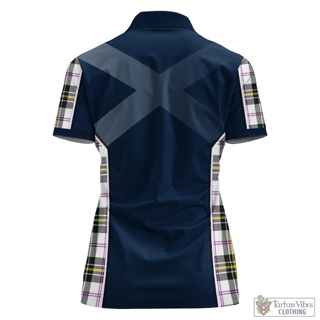 Tartan Vibes Clothing MacPherson Dress Modern Tartan Women's Polo Shirt with Family Crest and Scottish Thistle Vibes Sport Style