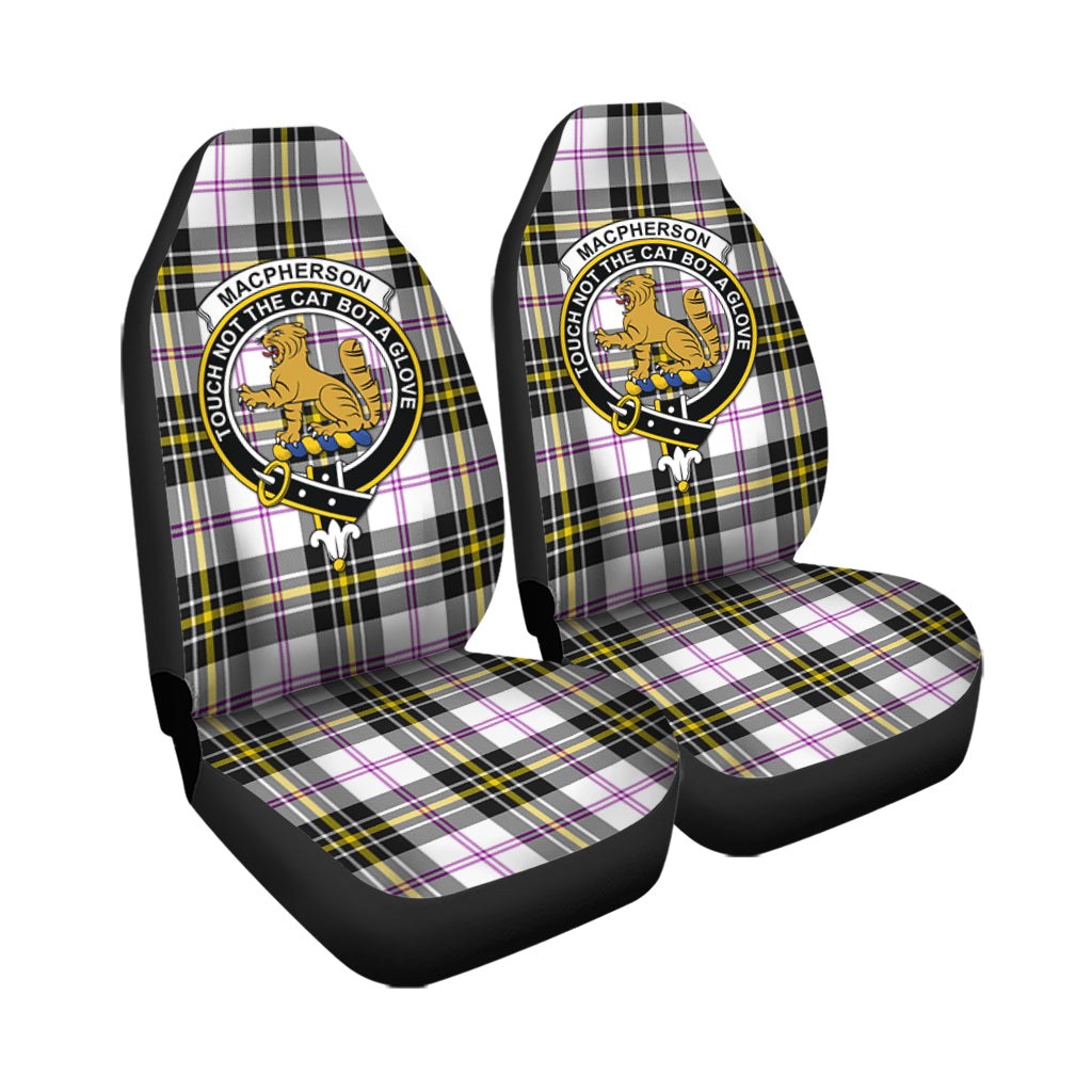 MacPherson Dress Modern Tartan Car Seat Cover with Family Crest - Tartanvibesclothing