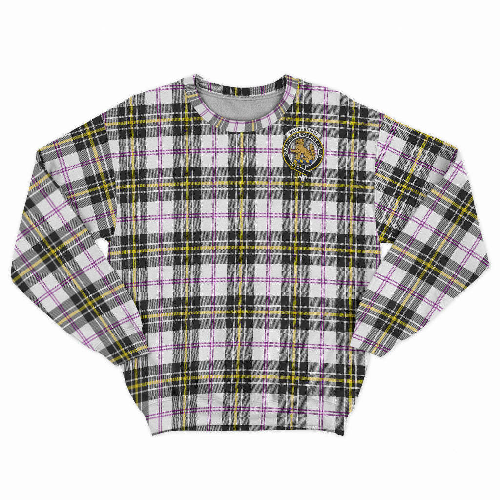 MacPherson Dress Modern Tartan Sweatshirt with Family Crest - Tartan Vibes Clothing