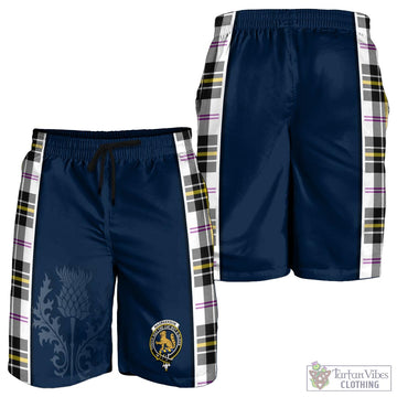 MacPherson Dress Modern Tartan Men's Shorts with Family Crest and Scottish Thistle Vibes Sport Style