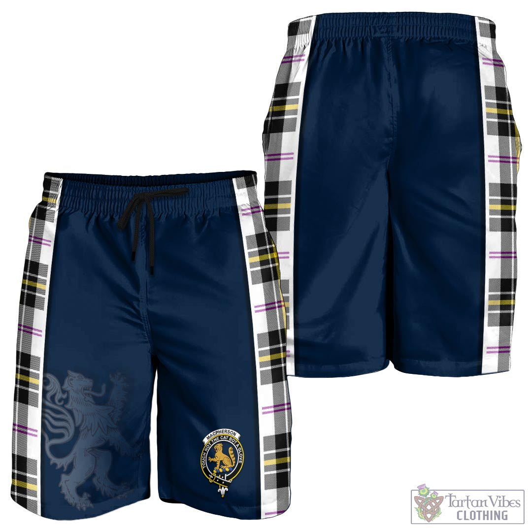 Tartan Vibes Clothing MacPherson Dress Modern Tartan Men's Shorts with Family Crest and Lion Rampant Vibes Sport Style