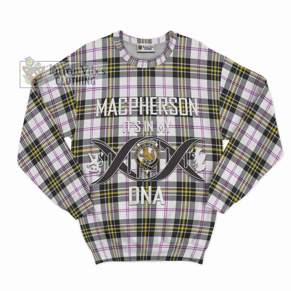 MacPherson Dress Modern Tartan Sweatshirt with Family Crest DNA In Me Style - Tartanvibesclothing Shop