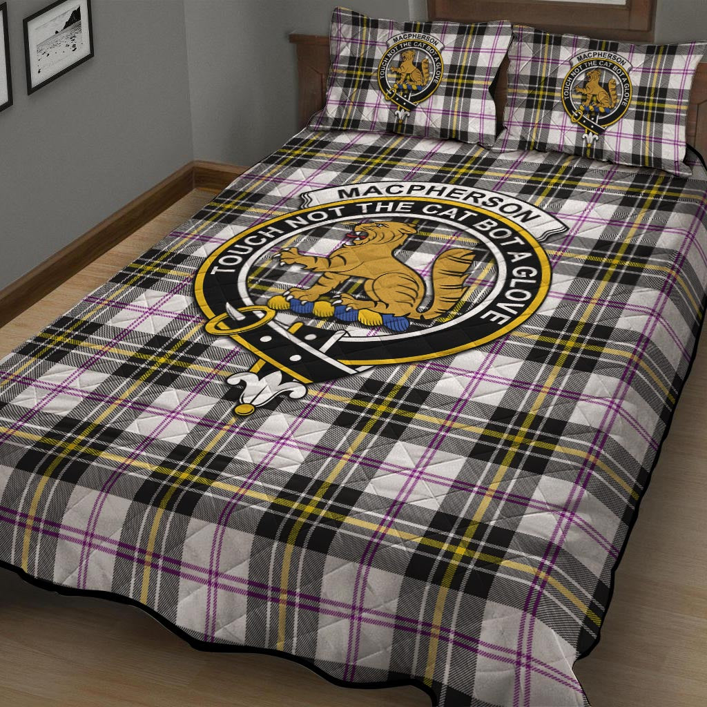 MacPherson Dress Modern Tartan Quilt Bed Set with Family Crest - Tartan Vibes Clothing