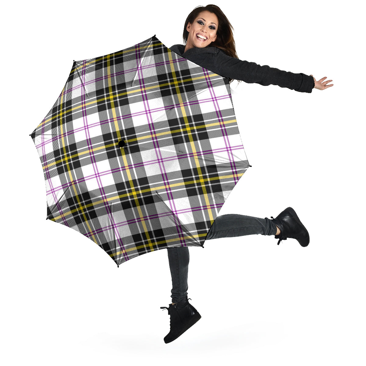 MacPherson Dress Modern Tartan Umbrella - Tartanvibesclothing